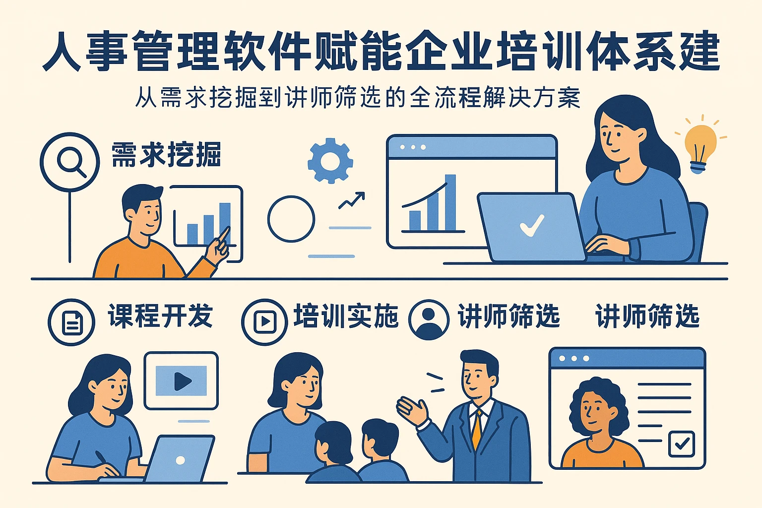 人事管理软件赋能企业培训体系构建：从需求挖掘到讲师筛选的全流程解决方案