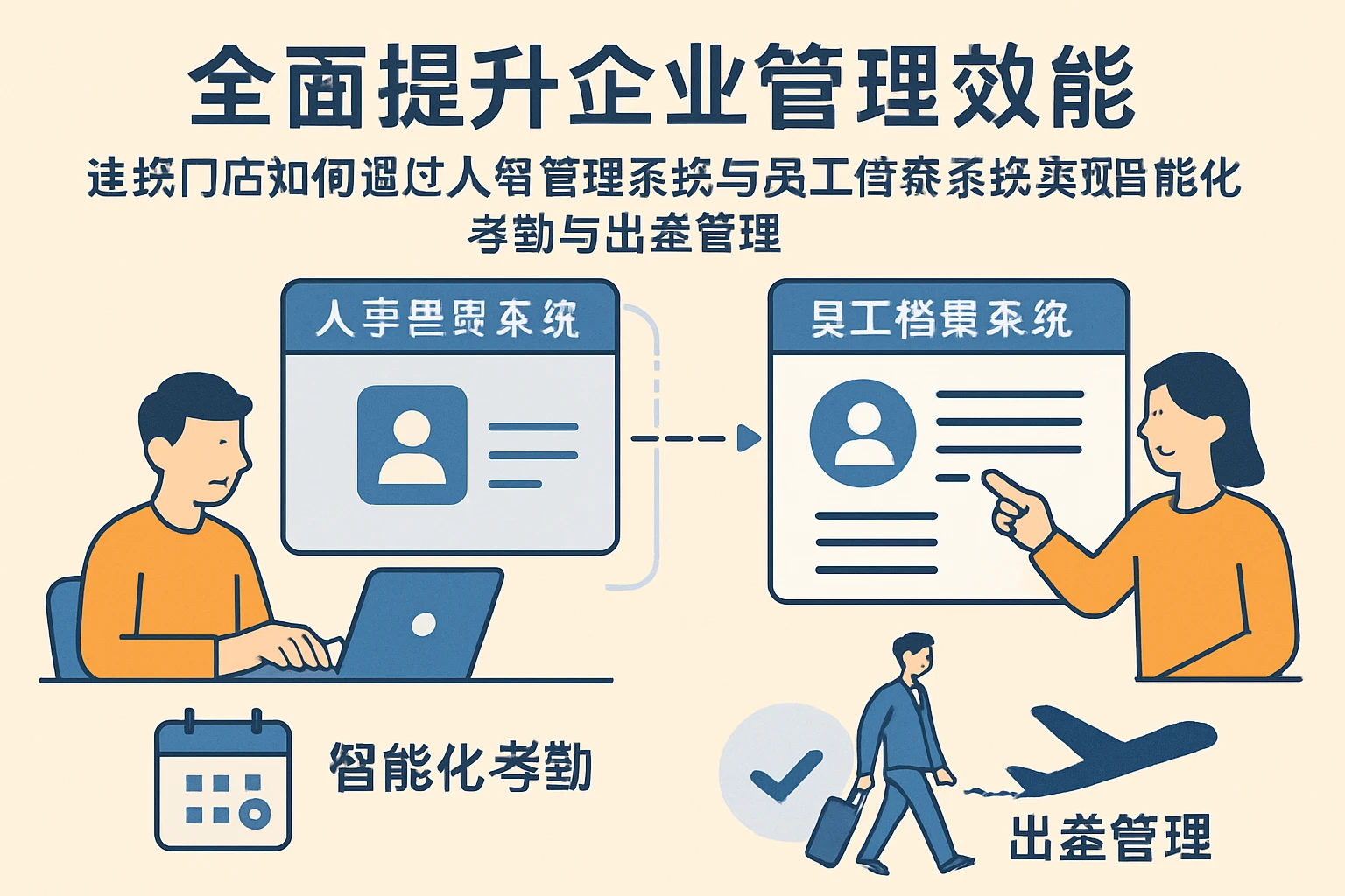 全面提升企业管理效能：连锁门店如何通过人事管理系统与员工档案系统实现智能化考勤与出差管理