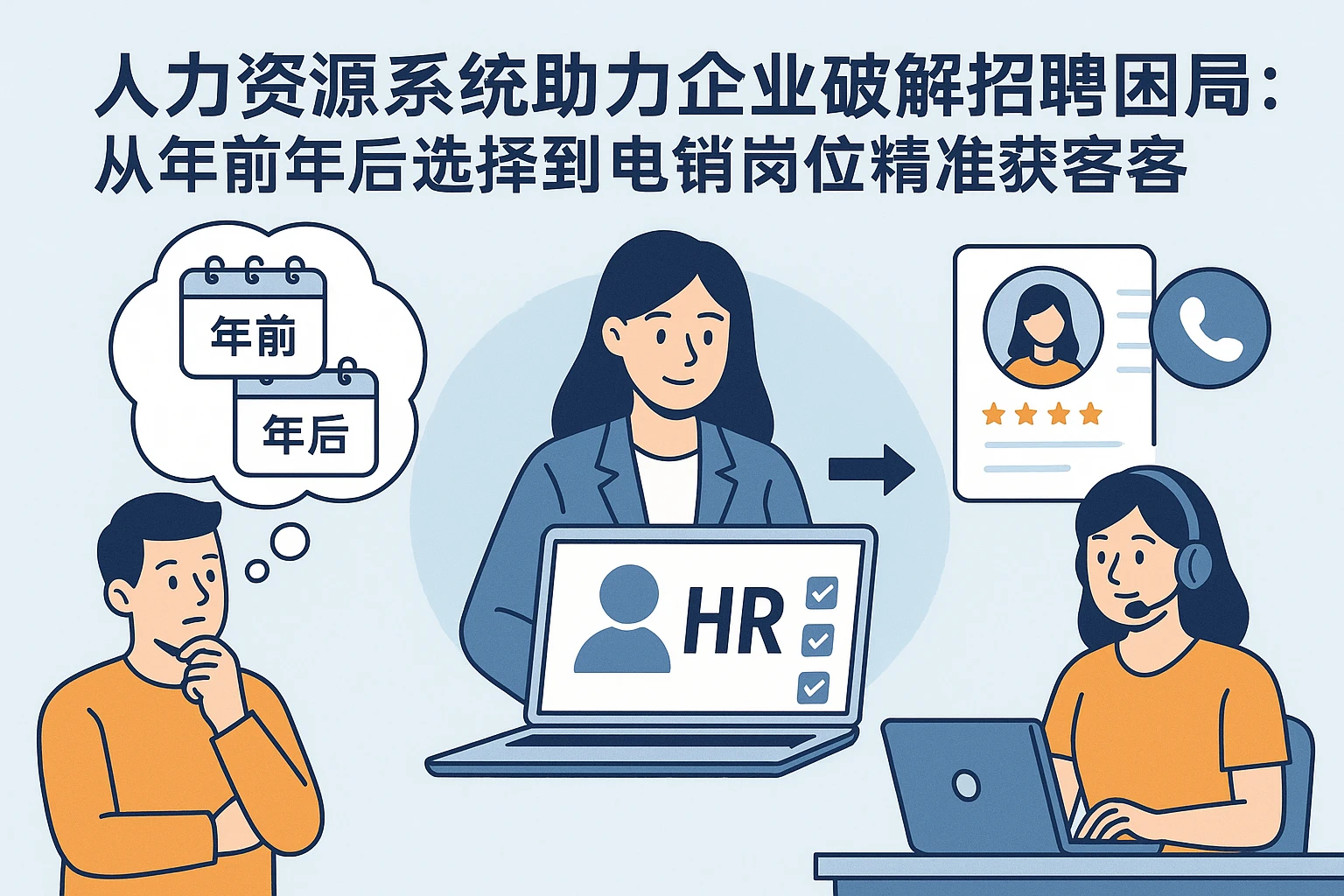 人力资源系统助力企业破解招聘困局：从年前年后选择到电销岗位精准获客