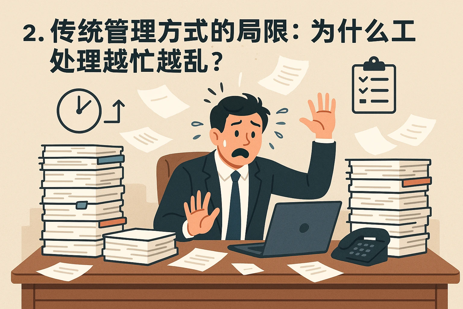2. 传统管理方式的局限：为什么人工处理越忙越乱？