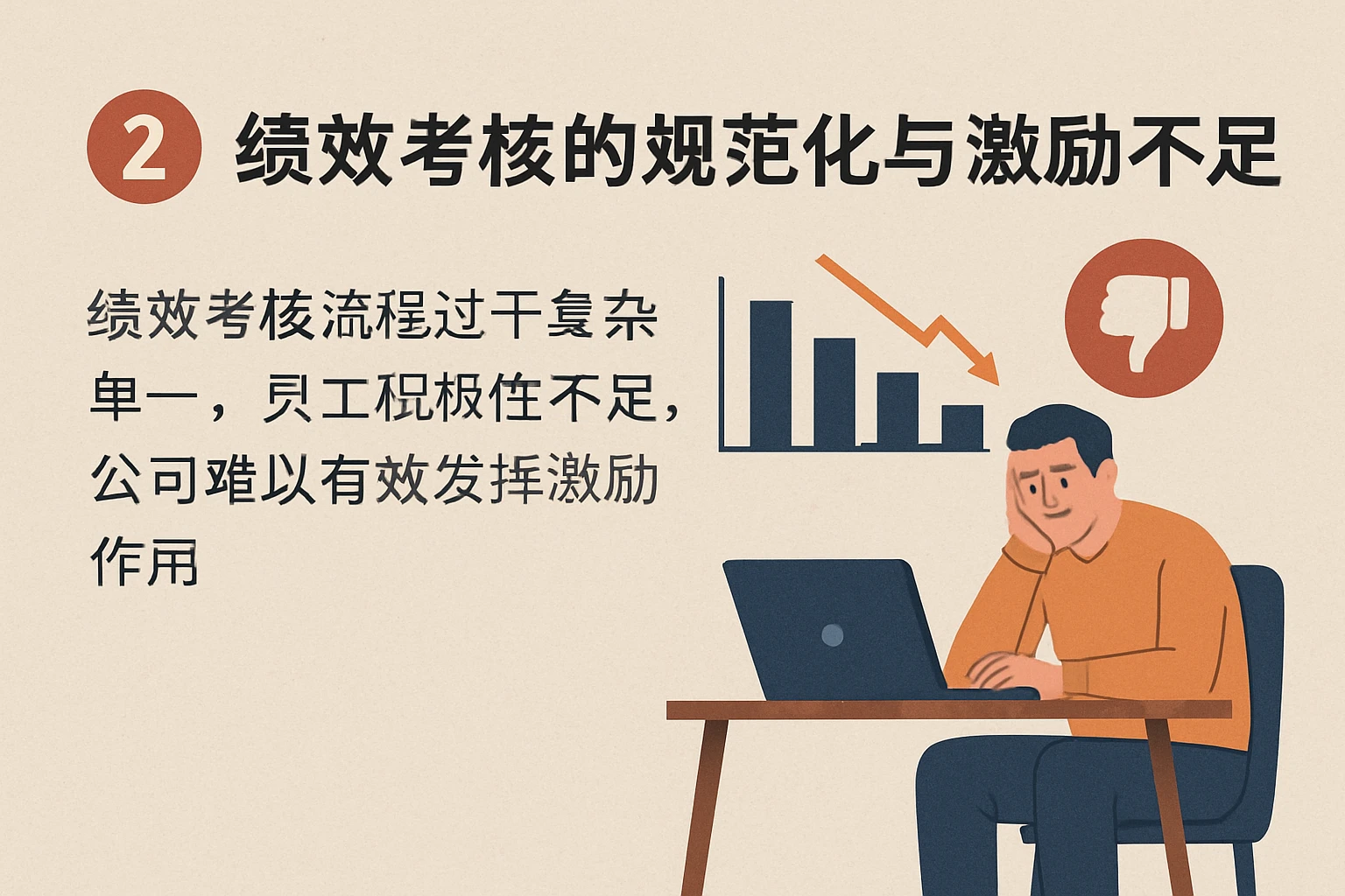 2. 绩效考核的规范化与激励不足