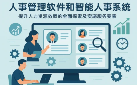 人事管理软件和智能人事系统：提升人力资源效率的全面探索及实施服务要素