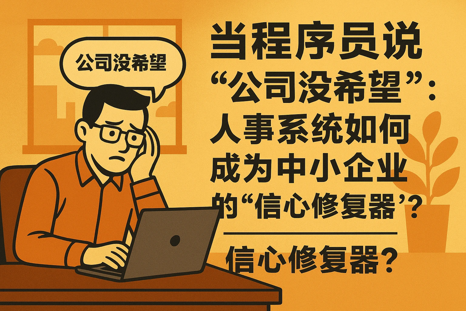 当程序员说“公司没希望”：人事系统如何成为中小企业的“信心修复器”？