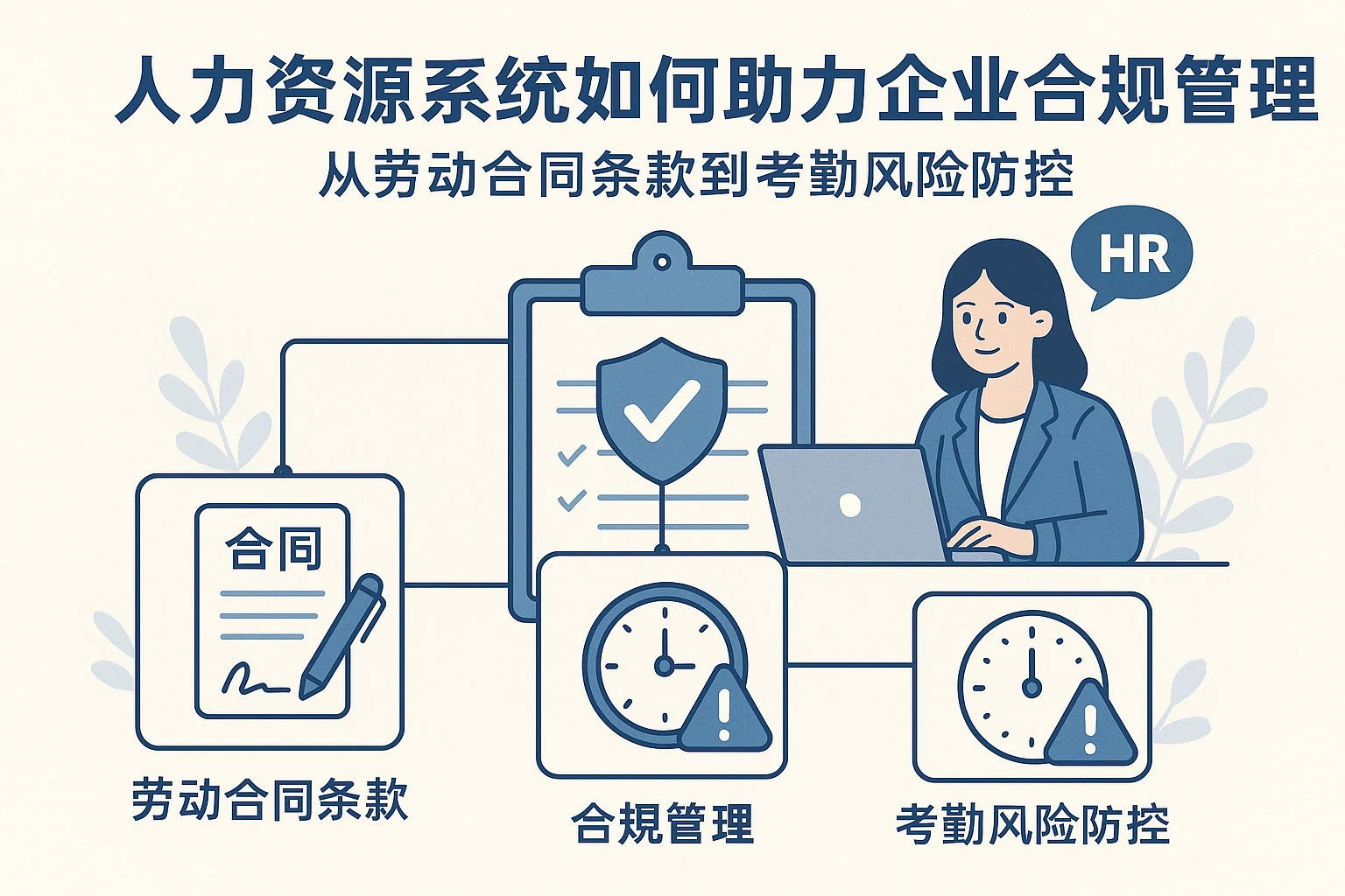 人力资源系统如何助力企业合规管理：从劳动合同条款到考勤风险防控