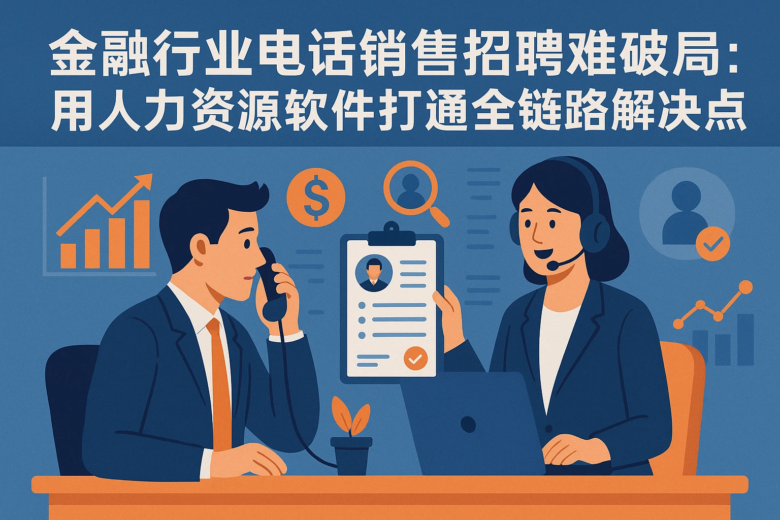 金融行业电话销售招聘难破局：用人力资源软件打通全链路解决痛点
