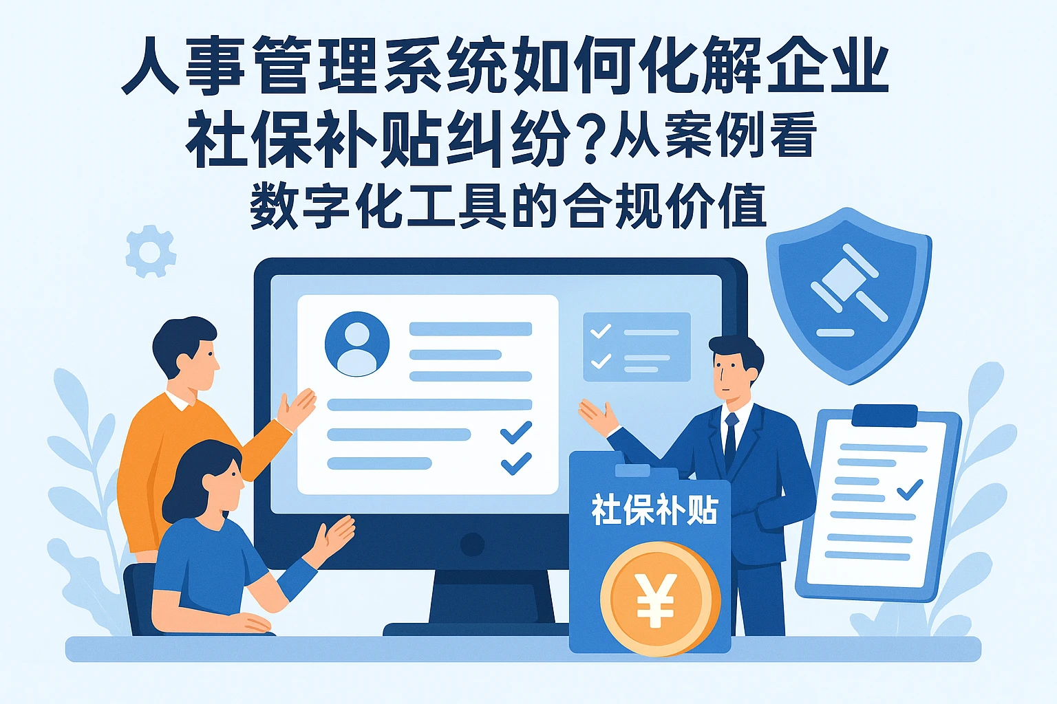 人事管理系统如何化解企业社保补贴纠纷？从案例看数字化工具的合规价值