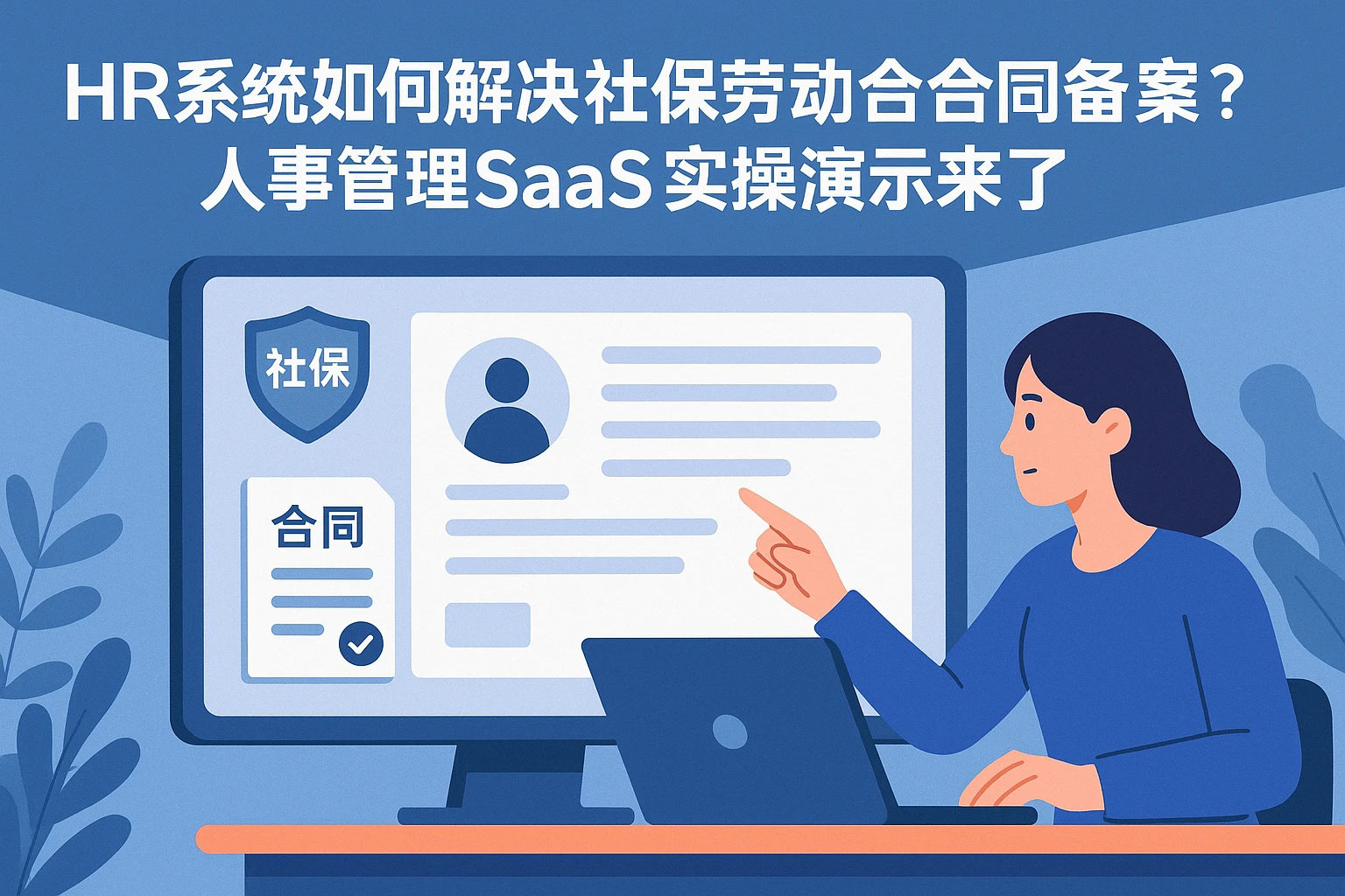 HR系统如何解决社保劳动合同备案痛点？人事管理SaaS实操演示来了