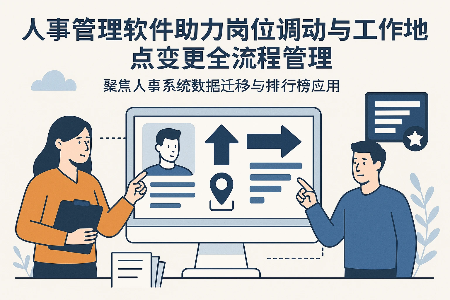 人事管理软件助力岗位调动与工作地点变更全流程管理——聚焦人事系统数据迁移与排行榜应用