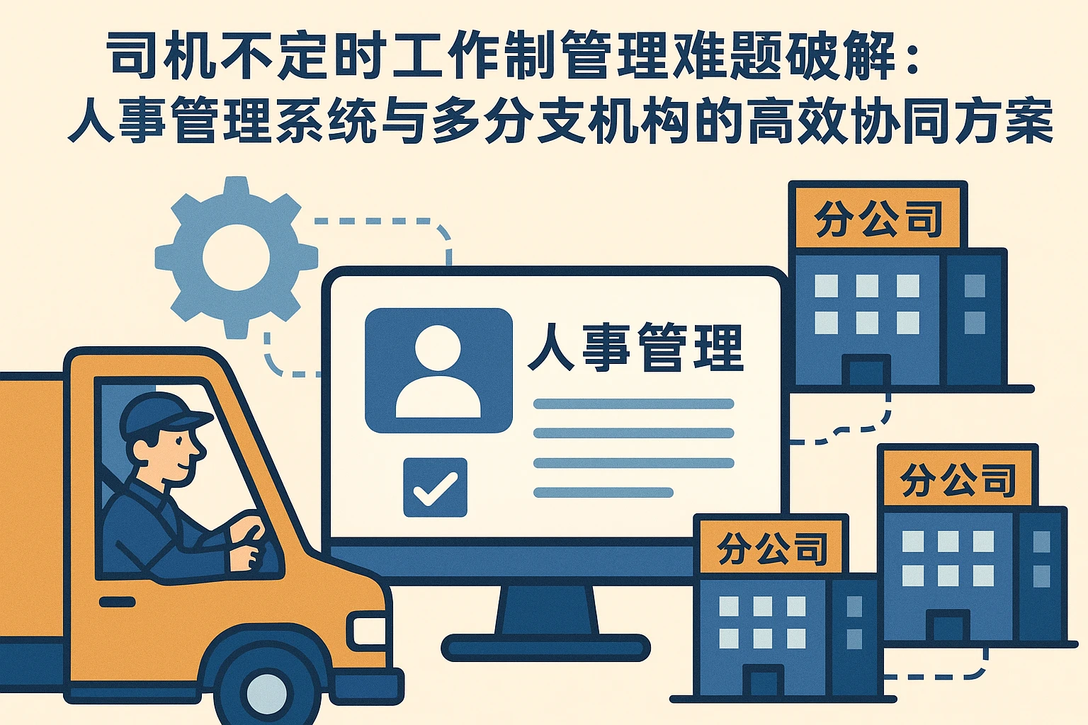 司机不定时工作制管理难题破解：人事管理系统与多分支机构的高效协同方案