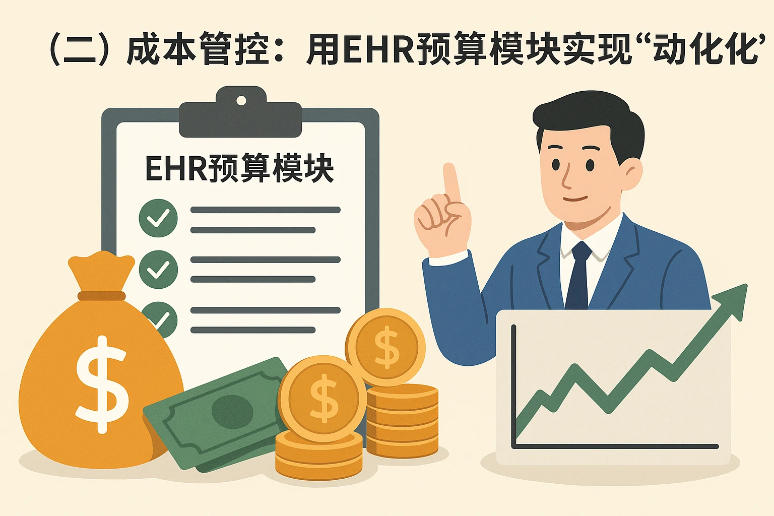 （二）成本管控：用EHR预算模块实现“动态优化”