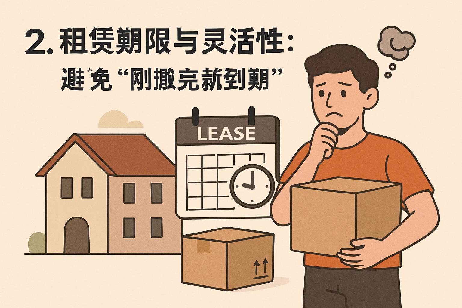 2. 租赁期限与灵活性：避免“刚搬完就到期”