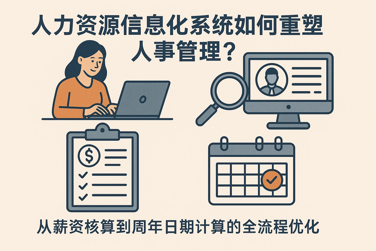 人力资源信息化系统如何重塑人事管理？从薪资核算到周年日期计算的全流程优化