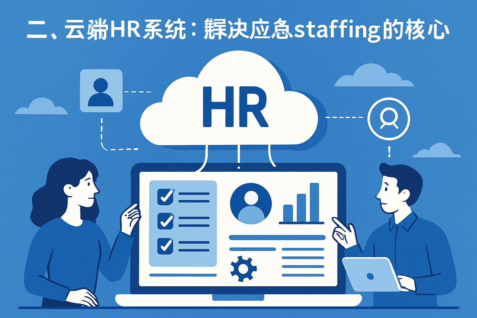二、云端HR系统：解决应急 staffing 的核心工具