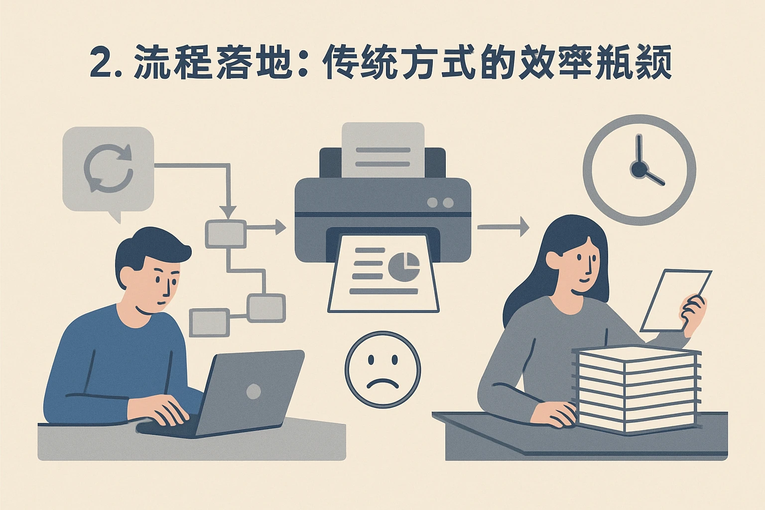 2. 流程落地：传统方式的效率瓶颈