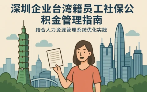 深圳企业台湾籍员工社保公积金管理指南：结合人力资源管理系统优化实践