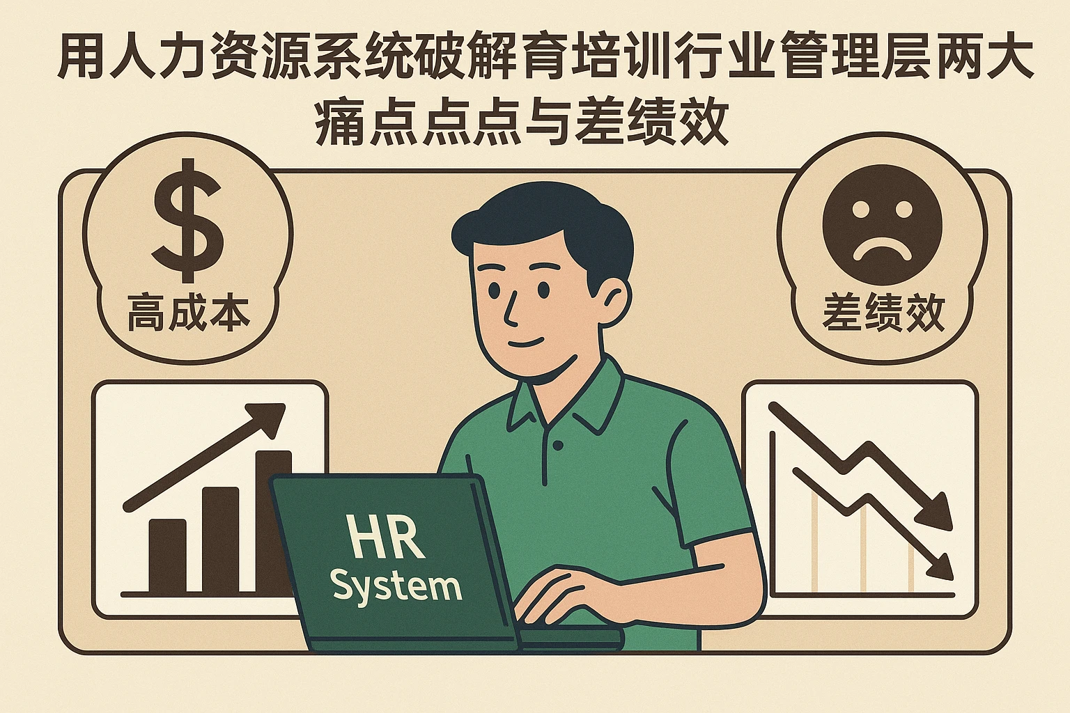 用人力资源系统破解教育培训行业管理层两大痛点：高成本与差绩效