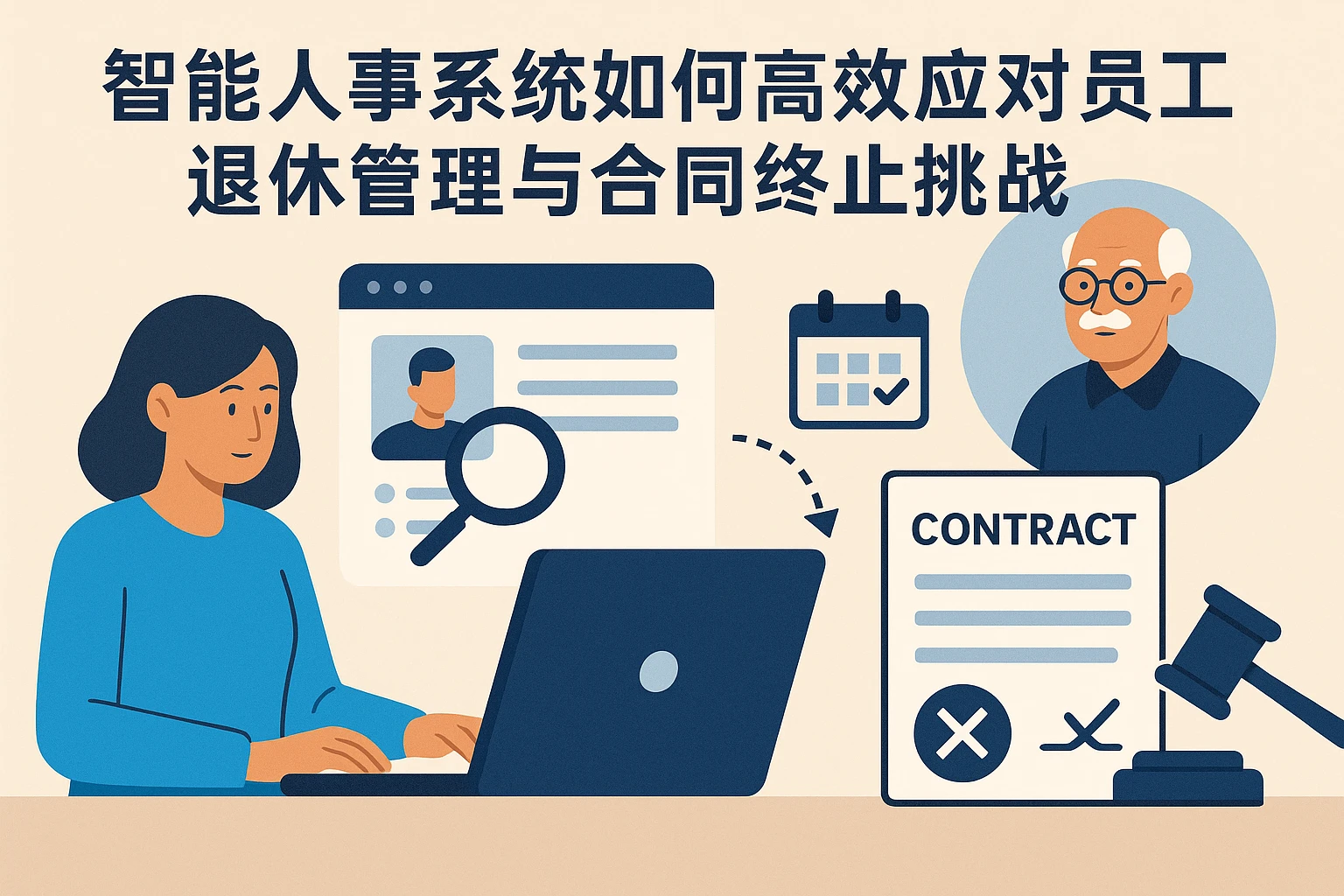 智能人事系统如何高效应对员工退休管理与合同终止挑战