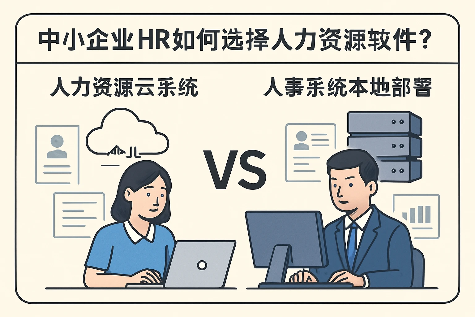中小企业HR如何选择人力资源软件？——人力资源云系统与人事系统本地部署深度解析