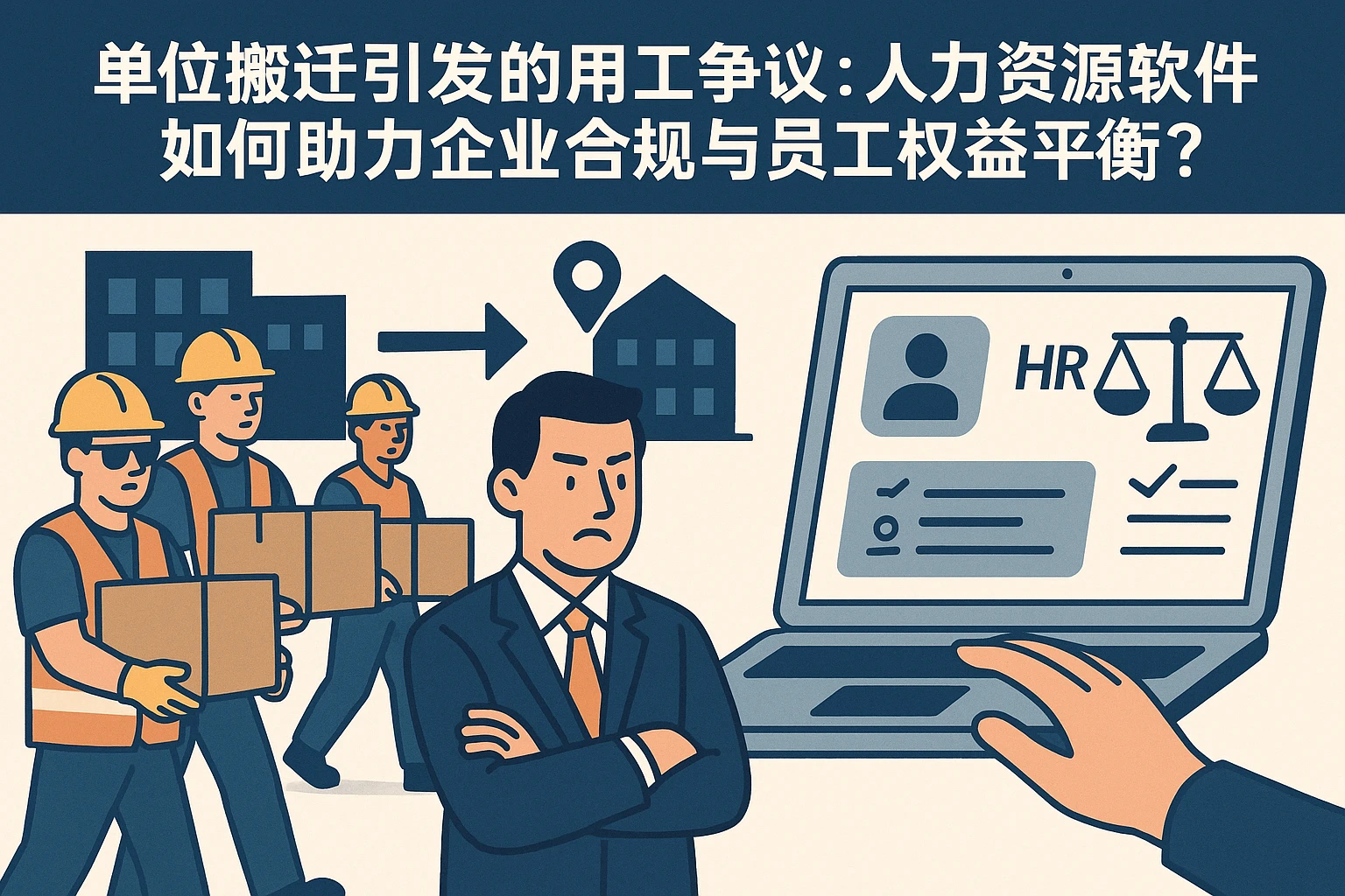 单位搬迁引发的用工争议：人力资源软件如何助力企业合规与员工权益平衡？