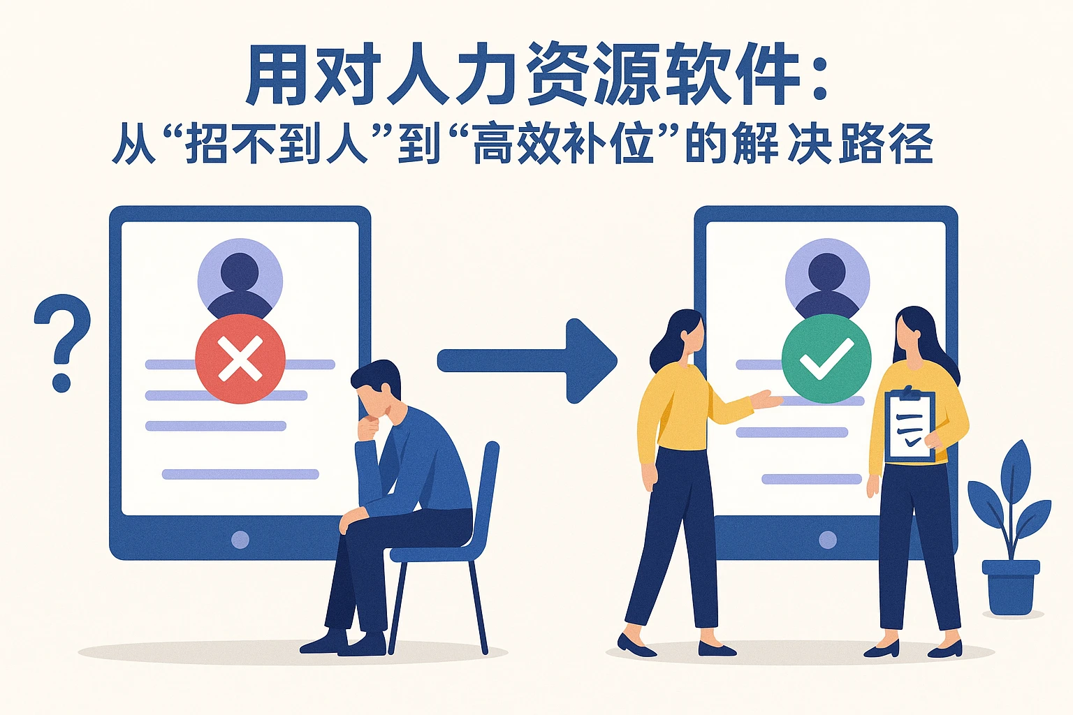 用对人力资源软件：从“招不到人”到“高效补位”的解决路径
