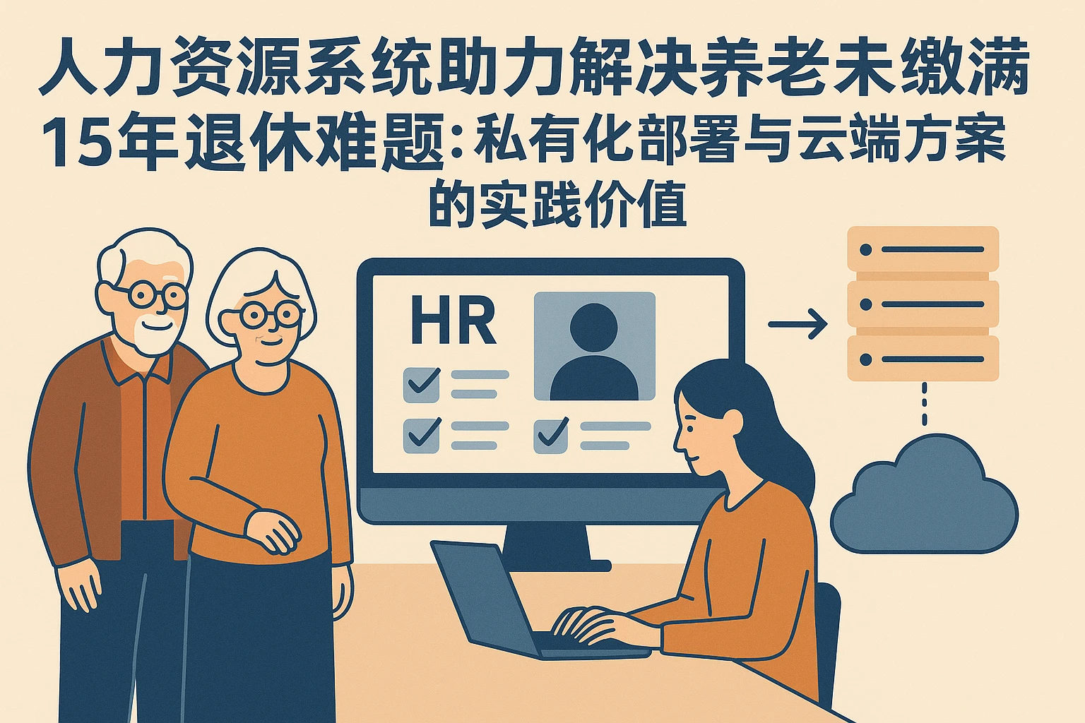 人力资源系统助力解决养老未缴满15年退休难题：私有化部署与云端方案的实践价值
