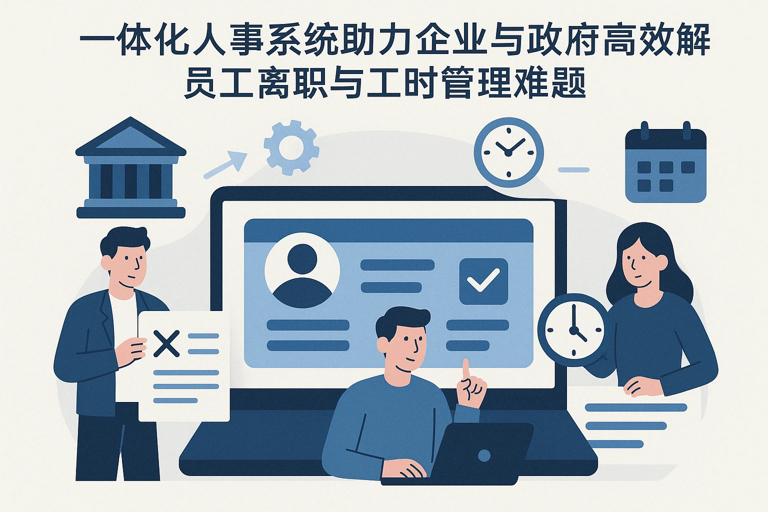 一体化人事系统助力企业与政府高效解决员工离职与工时管理难题