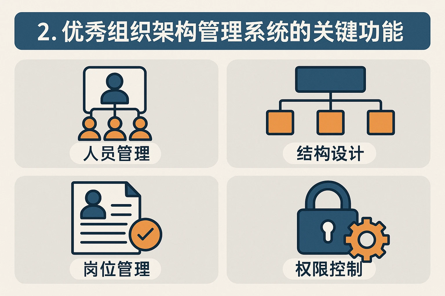 2. 优秀组织架构管理系统的关键功能