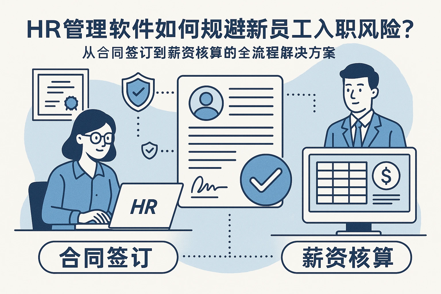 HR管理软件如何规避新员工入职风险？从合同签订到薪资核算的全流程解决方案