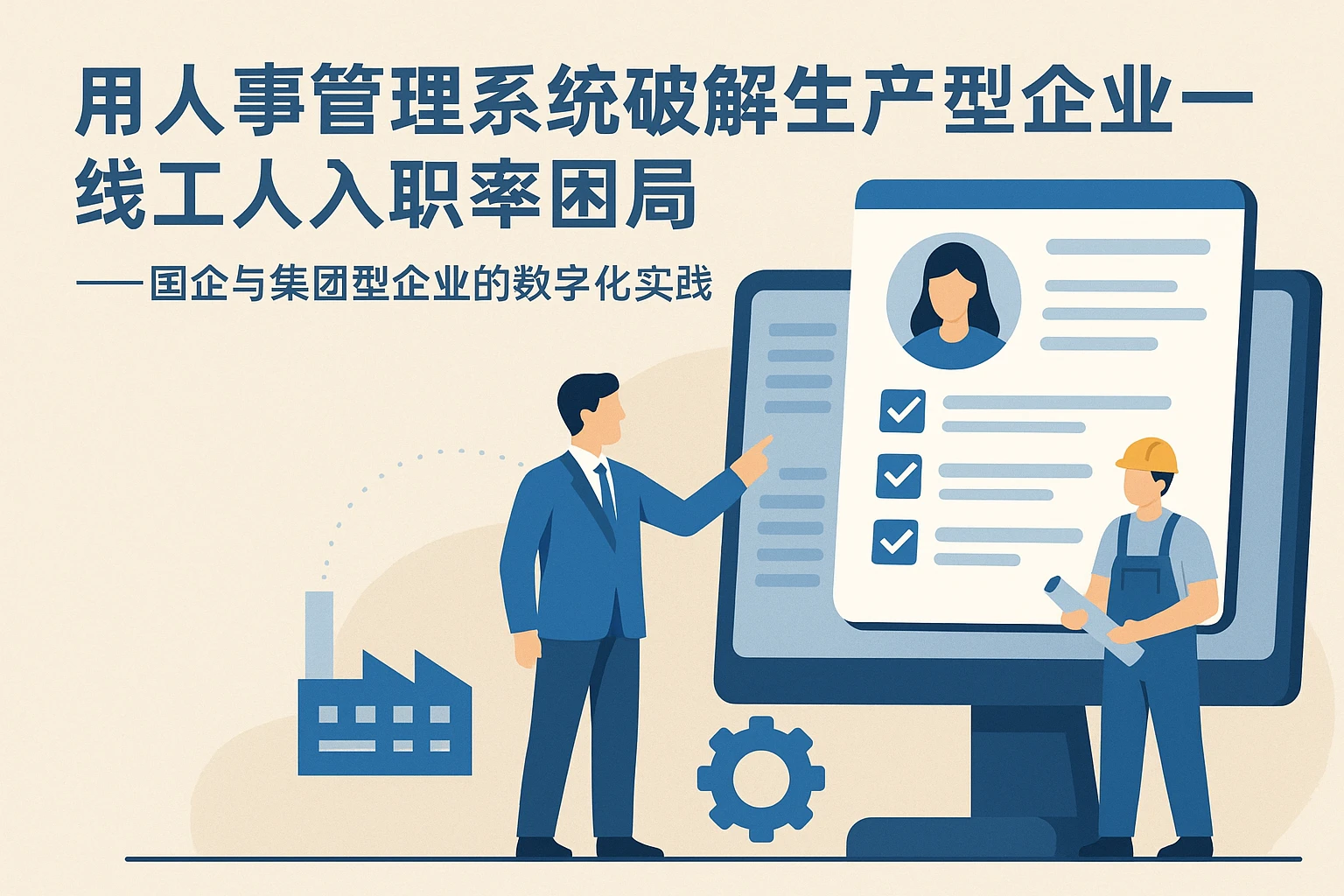 用人事管理系统破解生产型企业一线工人入职率困局——国企与集团型企业的数字化实践