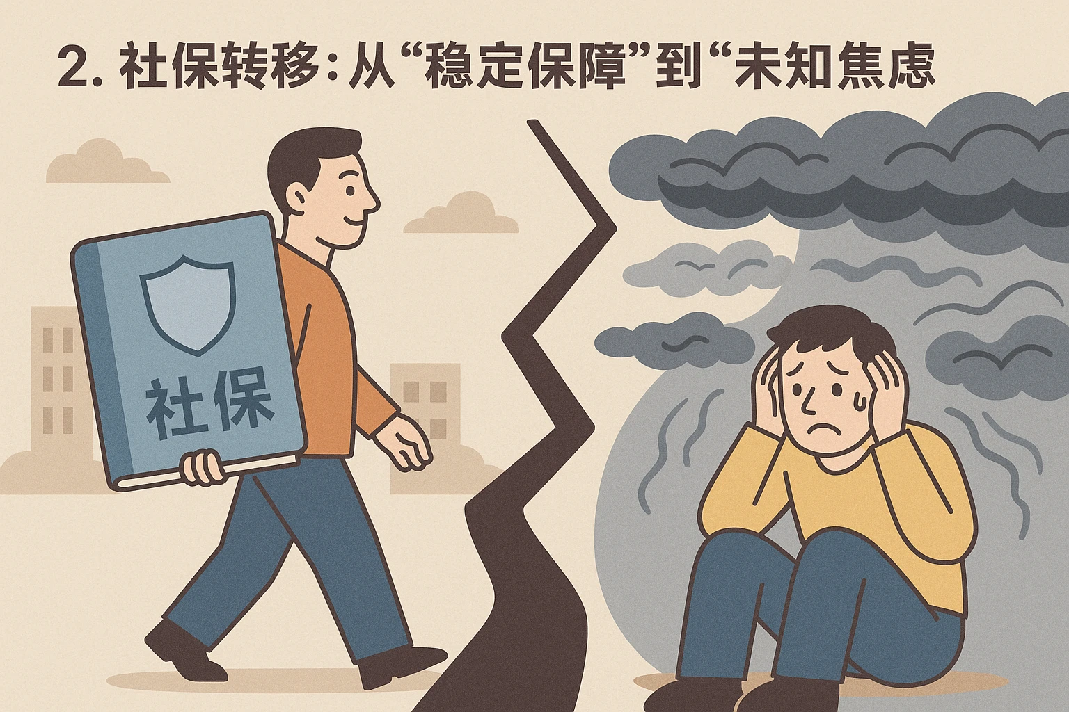 2. 社保转移：从“稳定保障”到“未知焦虑”