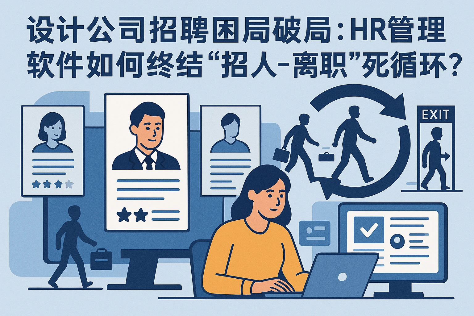 设计公司招聘困局破局：HR管理软件如何终结“招人-离职”死循环？