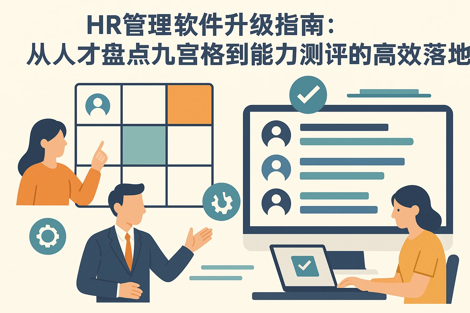 HR管理软件升级指南：从人才盘点九宫格到能力测评的高效落地