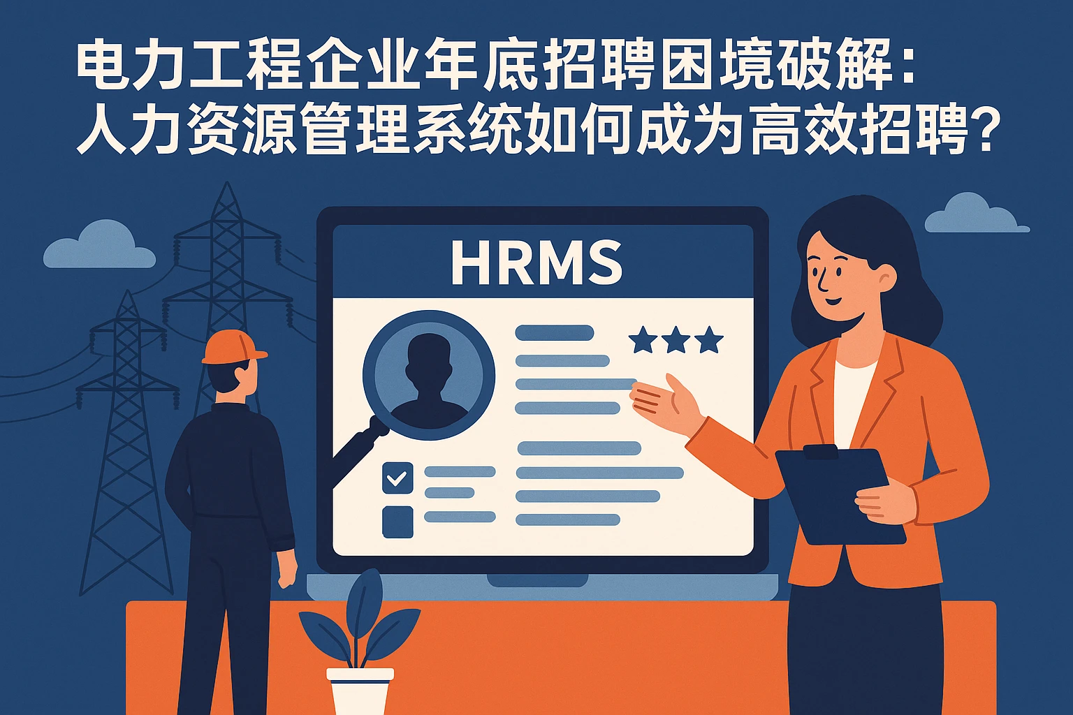 电力工程企业年底招聘困境破解：人力资源管理系统如何成为高效招聘引擎？