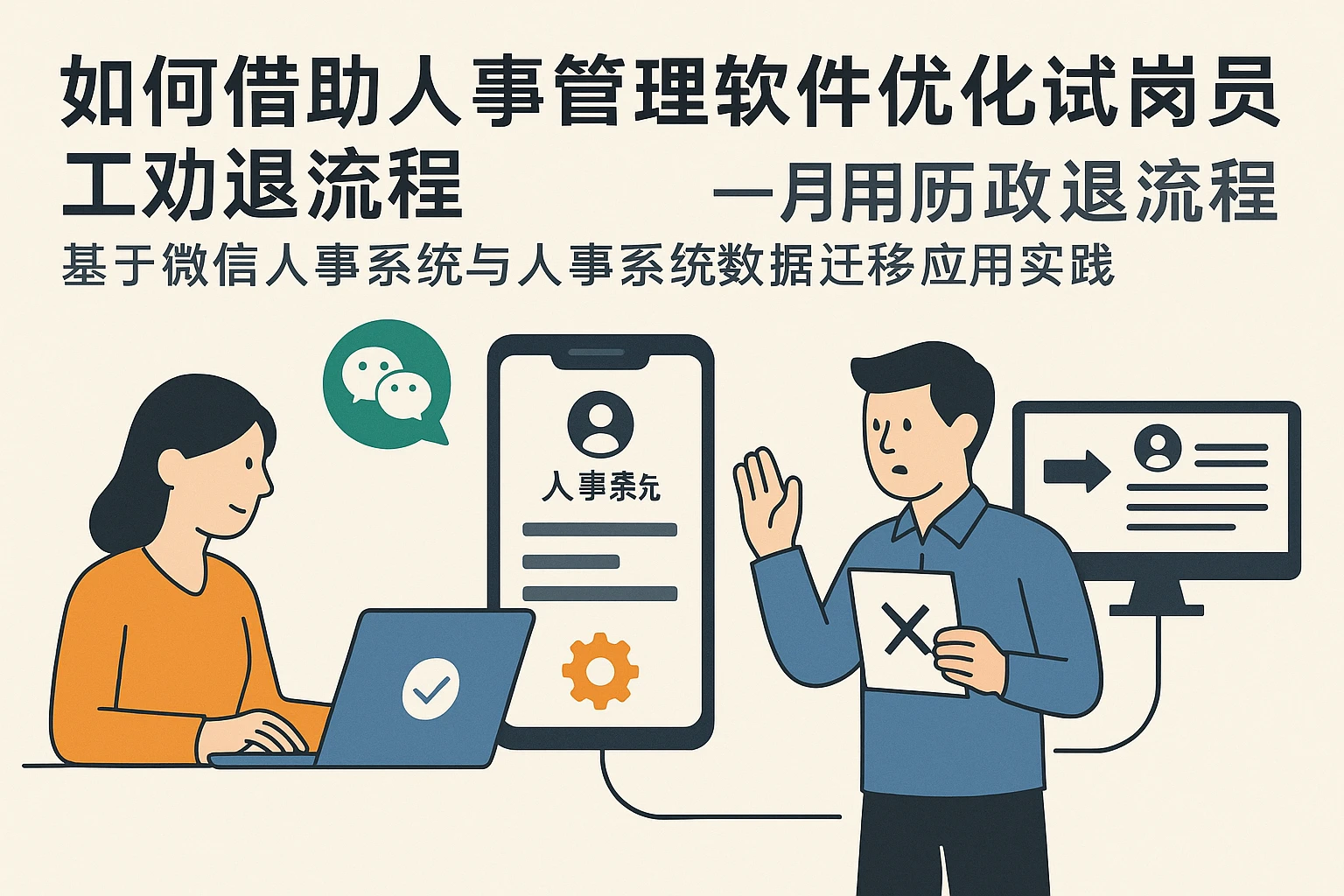 如何借助人事管理软件优化试岗员工劝退流程——基于微信人事系统与人事系统数据迁移应用实践