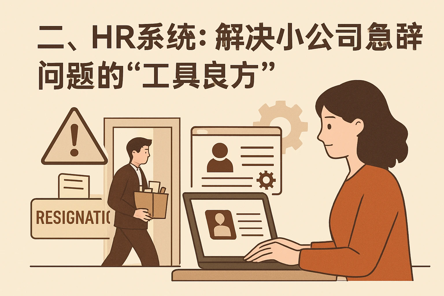 二、HR系统：解决小公司急辞问题的“工具良方”