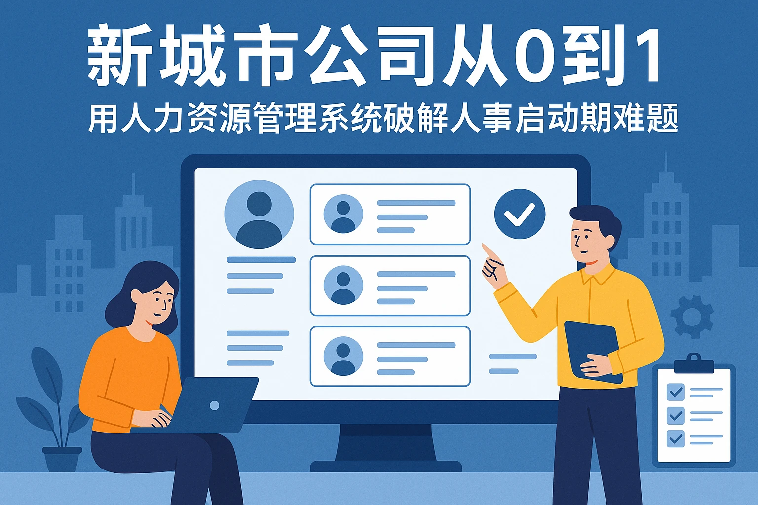 新城市公司从0到1：用人力资源管理系统破解人事启动期难题