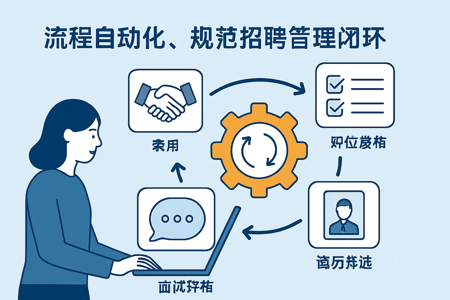 流程自动化，规范招聘管理闭环
