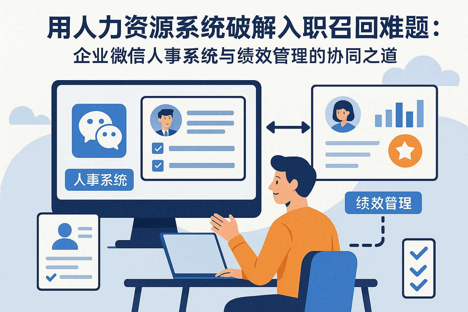 用人力资源系统破解入职召回难题：企业微信人事系统与绩效管理的协同之道