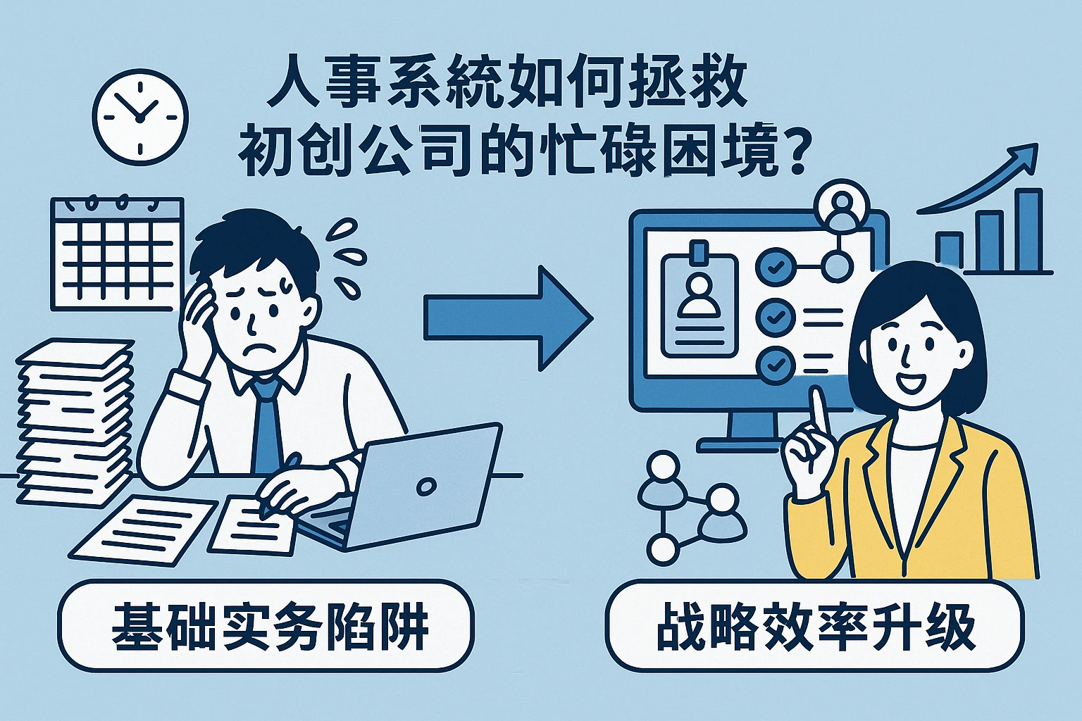 从“基础实务陷阱”到“战略效率升级”：人事系统如何拯救初创公司的忙碌困境？