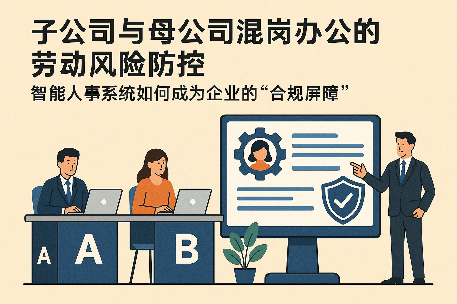 子公司与母公司混岗办公的劳动风险防控——智能人事系统如何成为企业的“合规屏障”