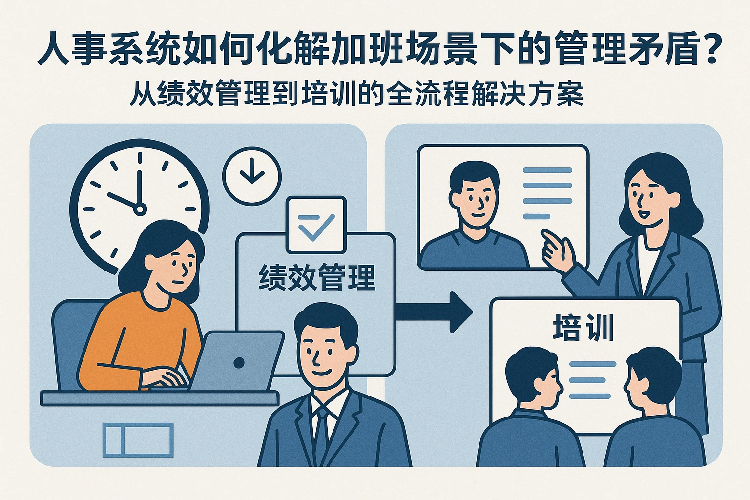 人事系统如何化解加班场景下的管理矛盾？从绩效管理到培训的全流程解决方案