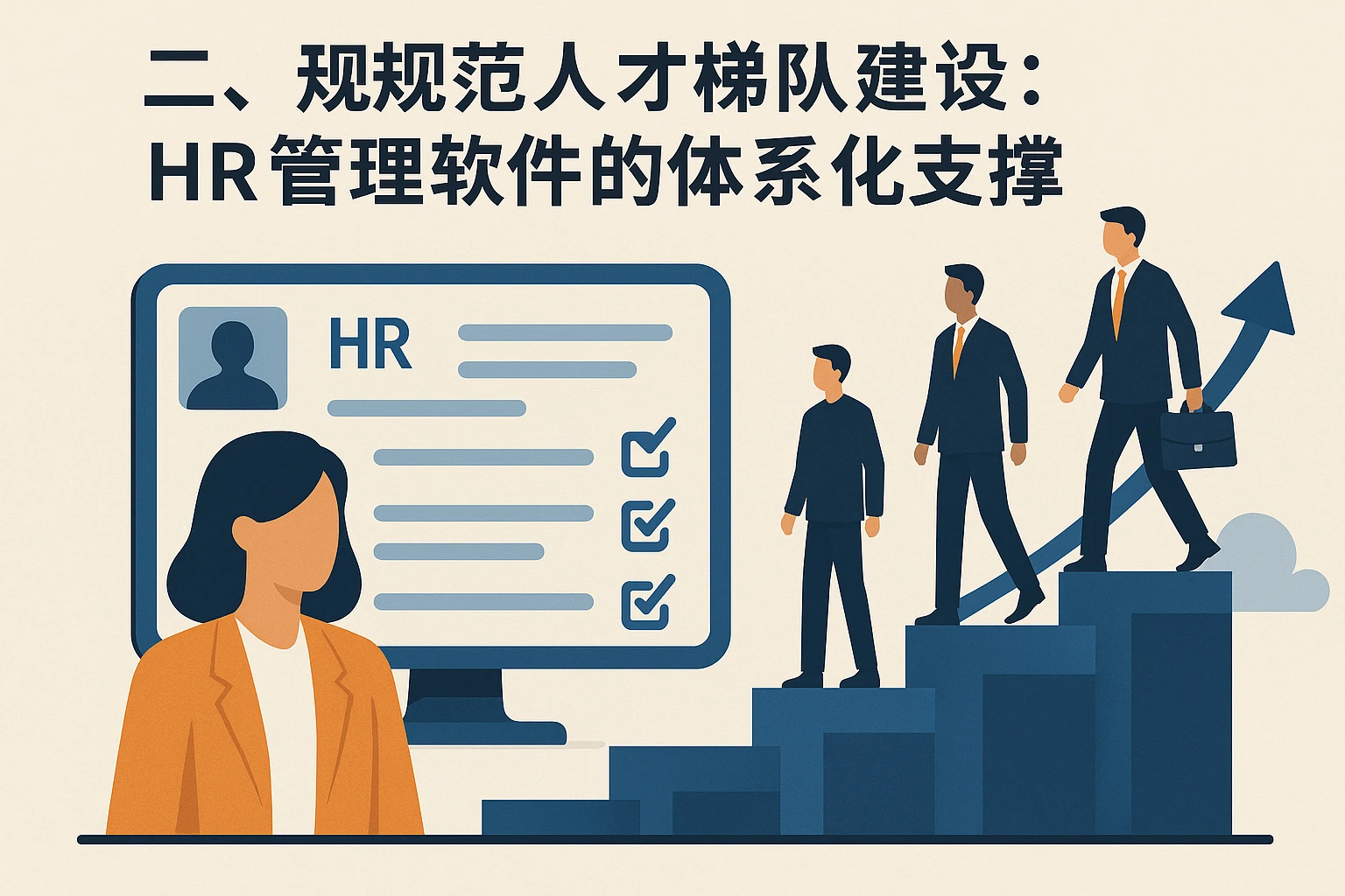 二、规范人才梯队建设：HR管理软件的体系化支撑