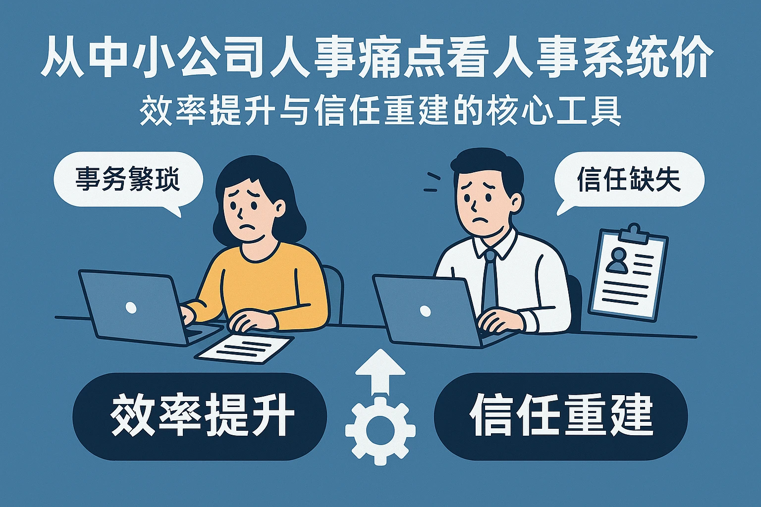 从中小公司人事痛点看人事系统的价值：效率提升与信任重建的核心工具