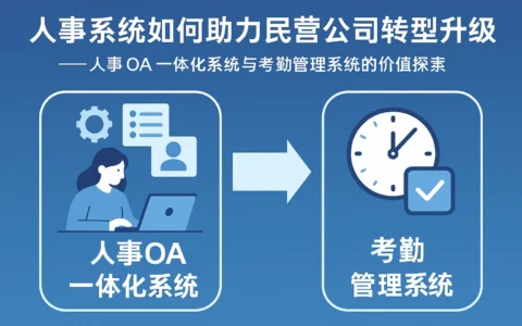 人事系统如何助力民营公司转型升级——人事OA一体化系统与考勤管理系统的价值探索