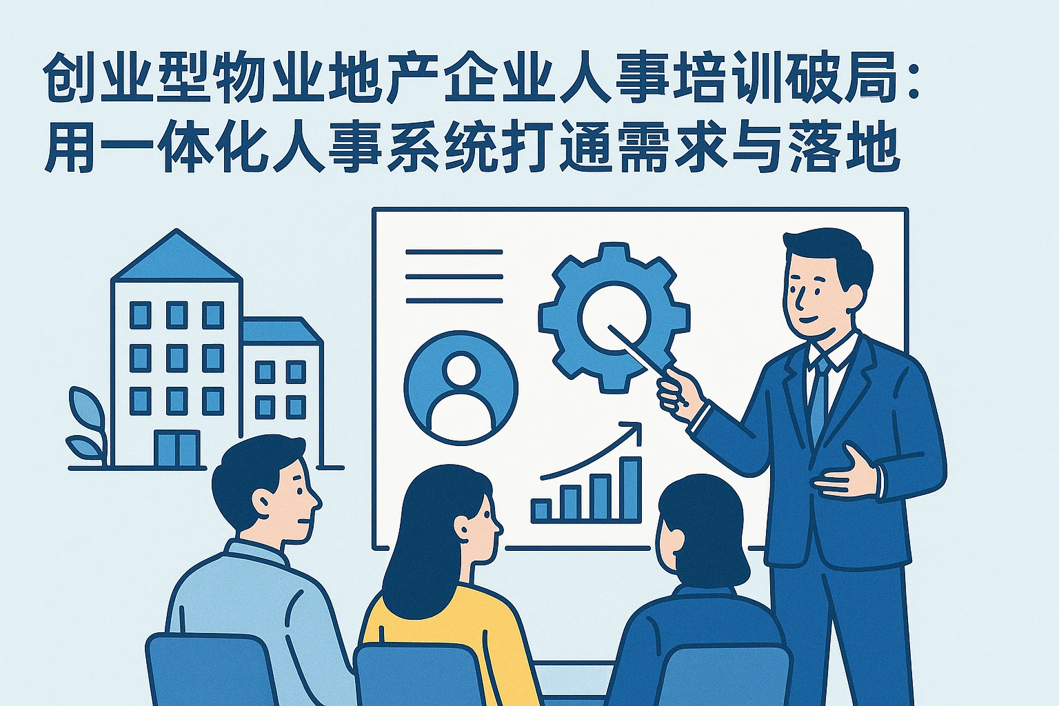 创业型物业地产企业人事培训破局：用一体化人事系统打通需求与落地