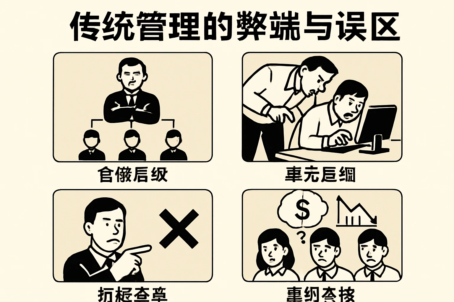 传统管理的弊端与误区