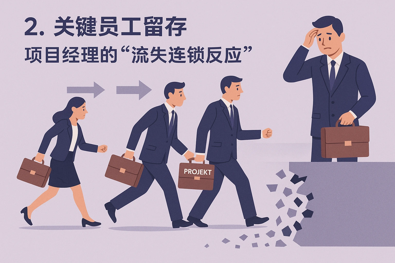 2. 关键员工留存：项目经理的“流失连锁反应”