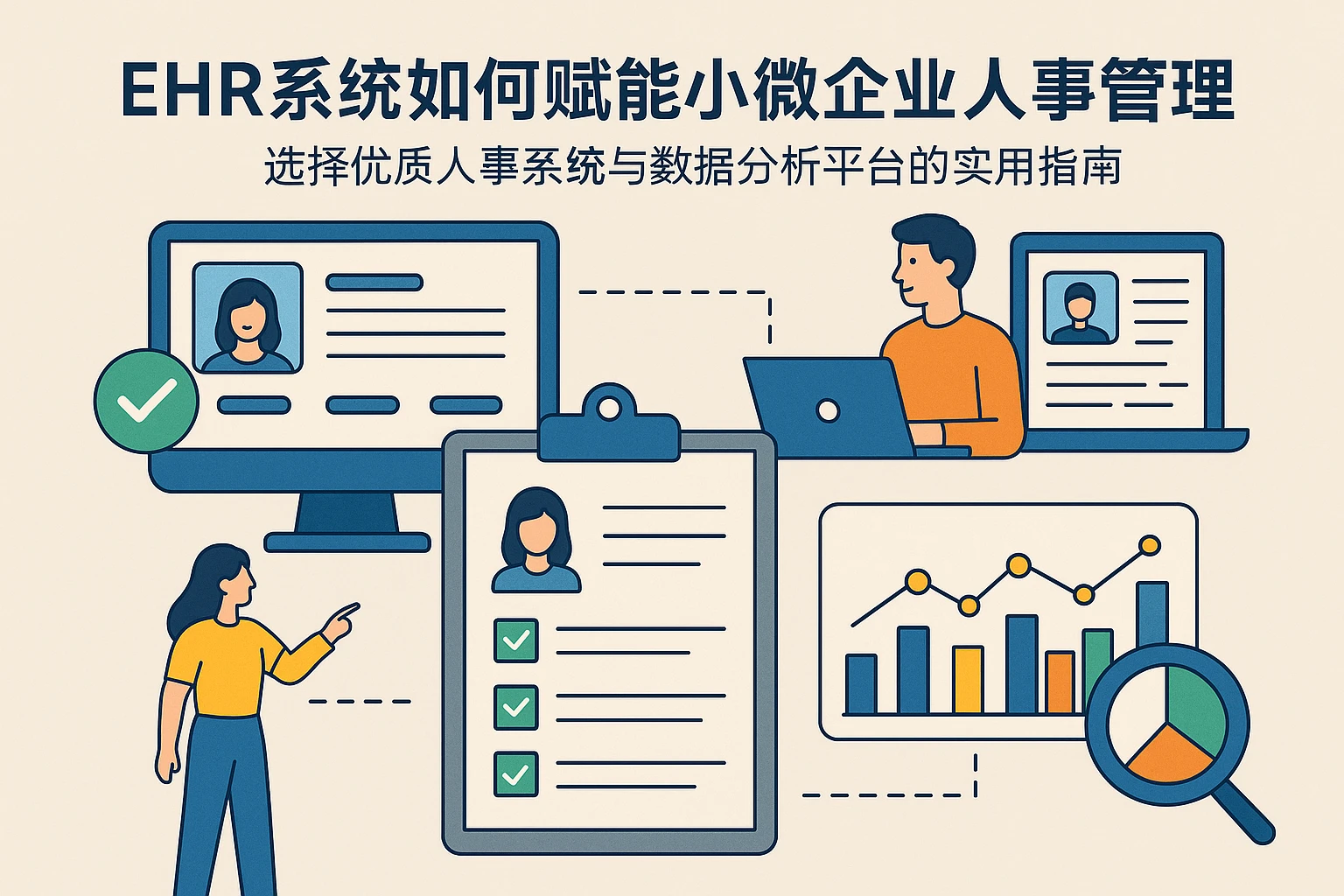 EHR系统如何赋能小微企业人事管理——选择优质人事系统与数据分析平台的实用指南