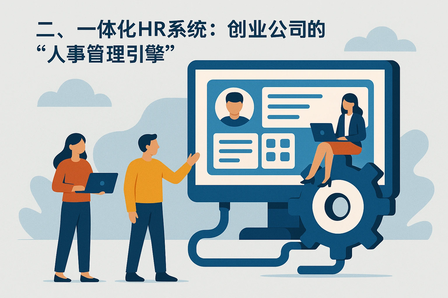 二、一体化HR系统：创业公司的“人事管理引擎”
