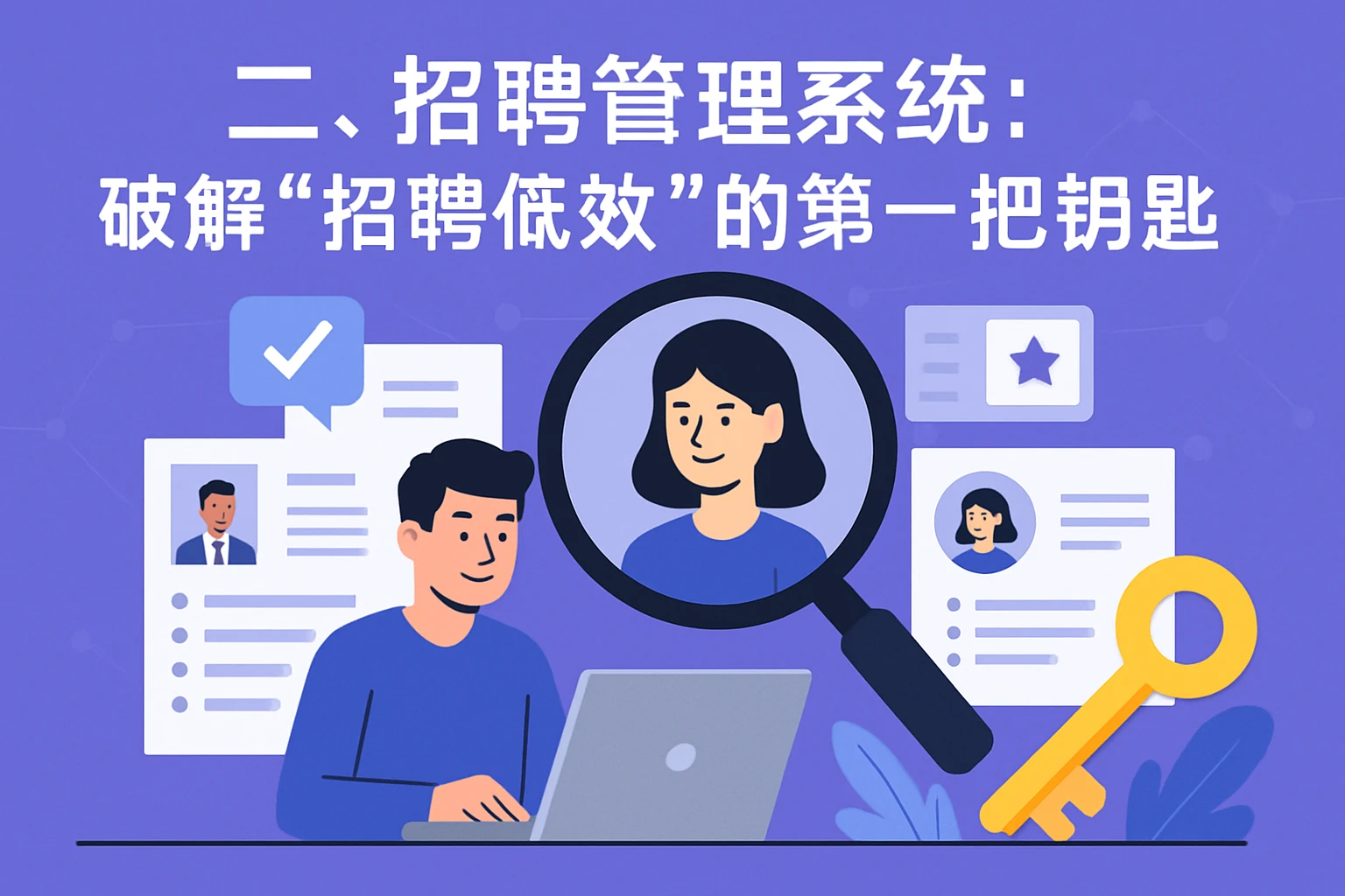 二、招聘管理系统：破解“招聘低效”的第一把钥匙